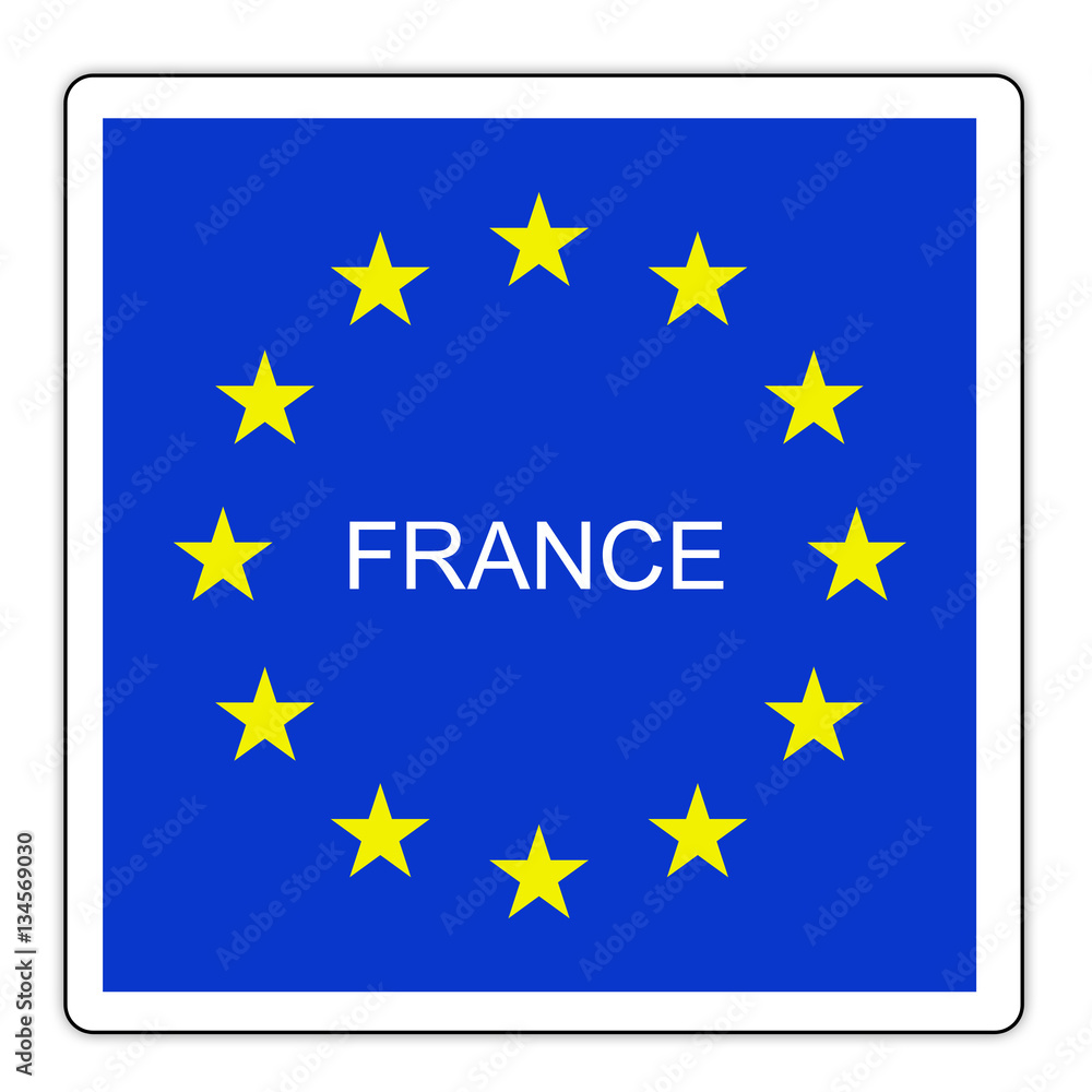 Panneau routier en France : France