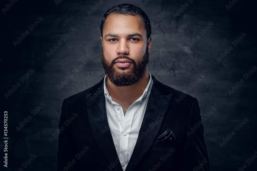 Black man in a wool suit. Black man in a wool suit.