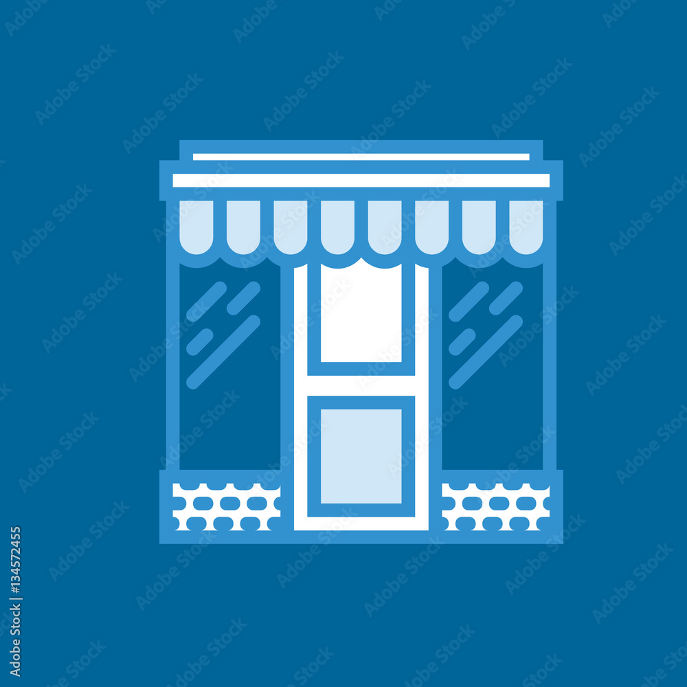 store icon flat disign store icon flat disign