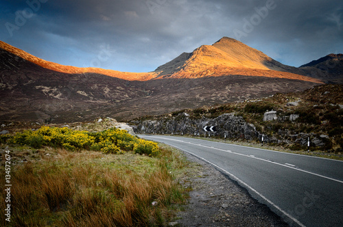 Road on Isle of Skye, Scotland