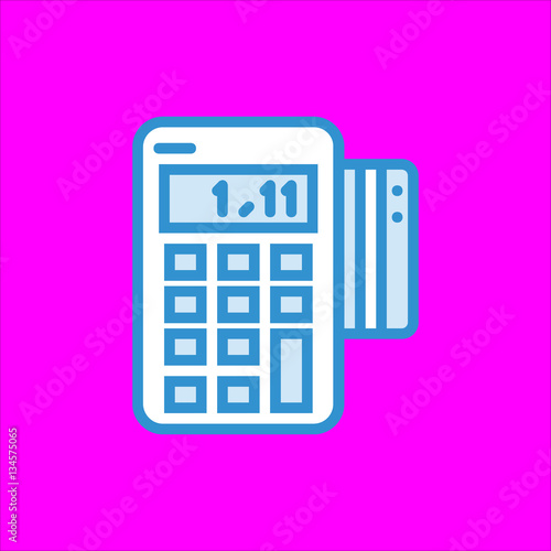post terminal icon flat disign