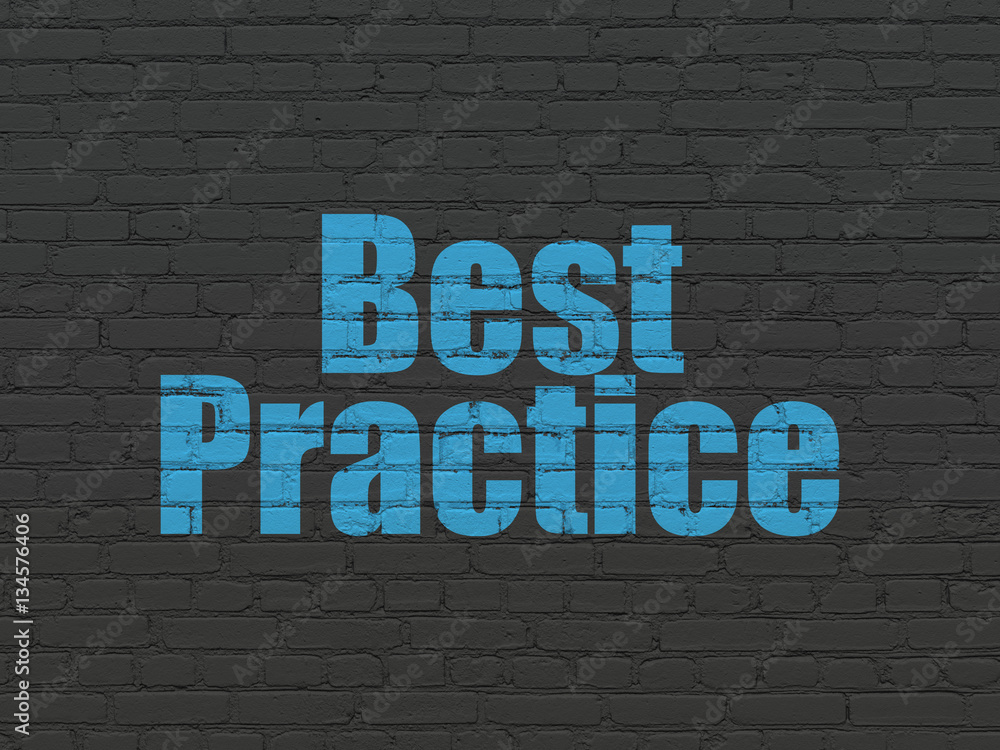 Obraz premium Learning concept: Best Practice on wall background