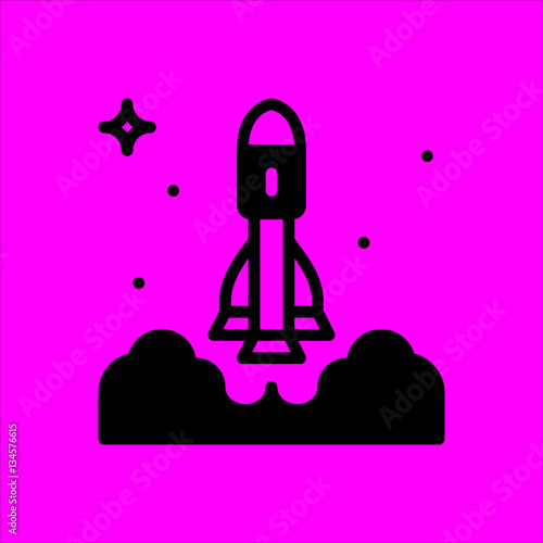 liftoff icon flat disign