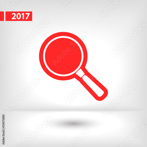 Search icon, vector illustration. Flat design style