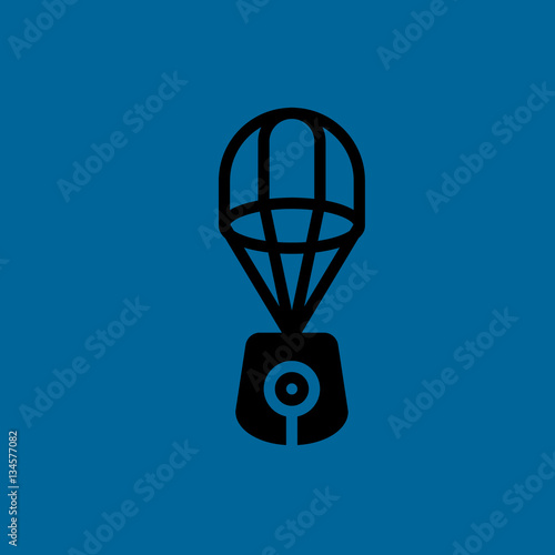 lander icon flat disign