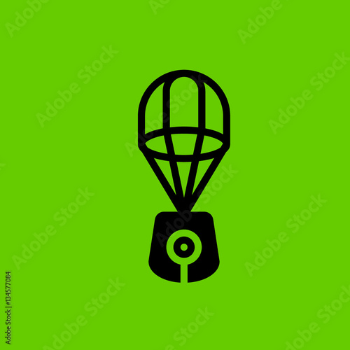 lander icon flat disign