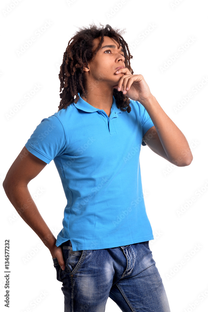 young man making facial expression 