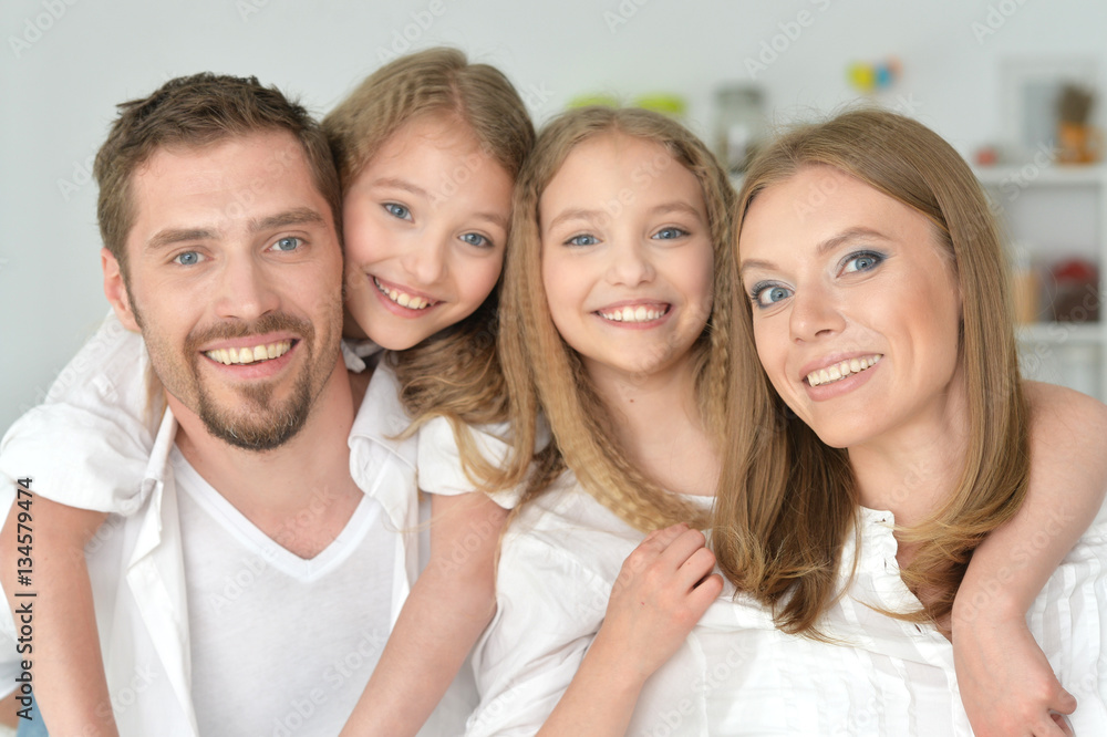portrait of happy family portrait of happy family