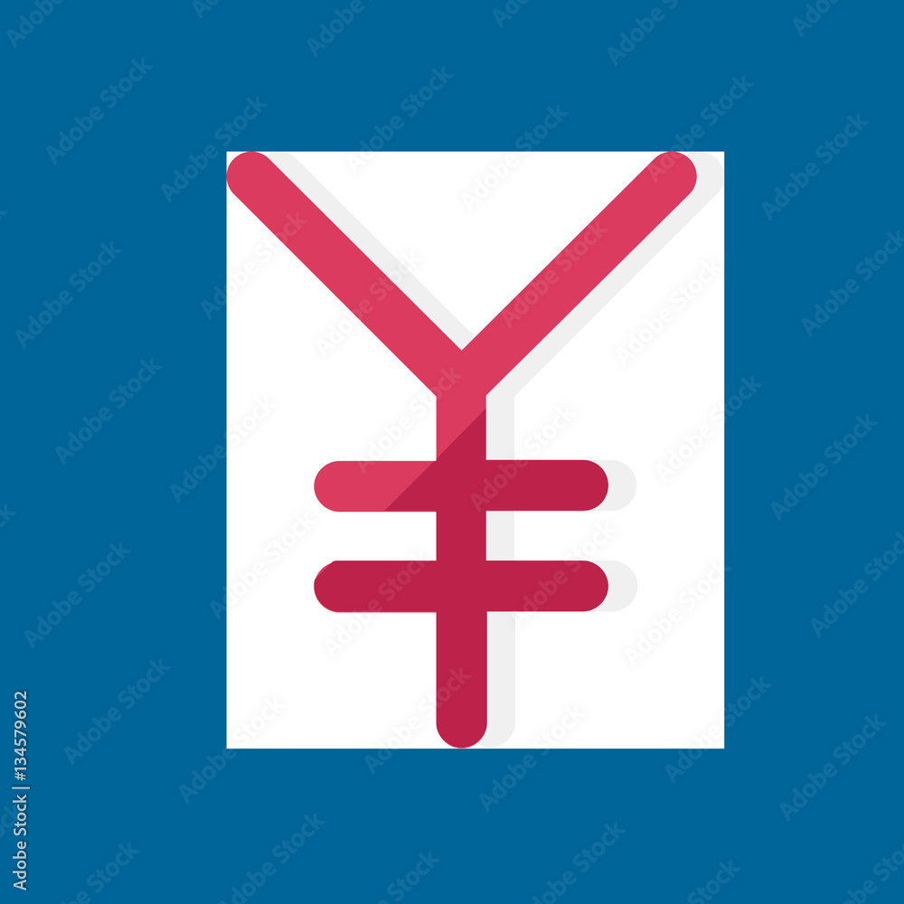 Obraz premium yen icon flat disign