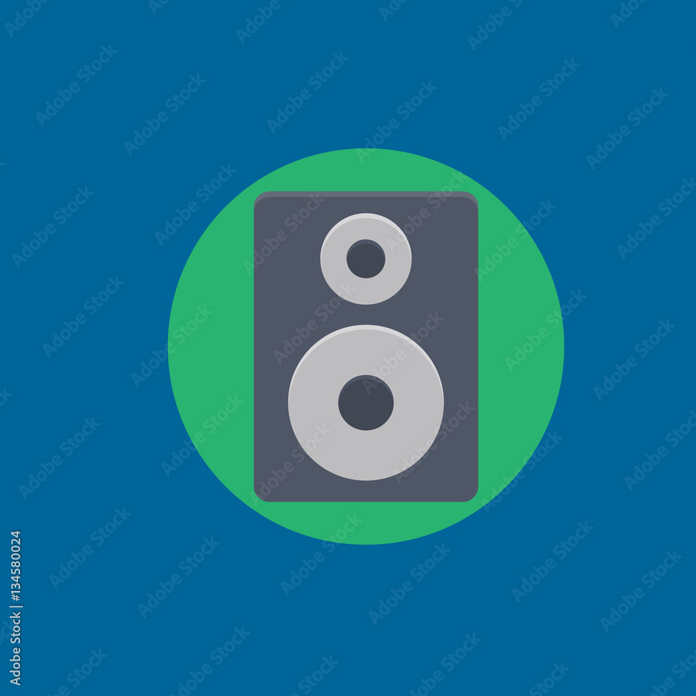 woofer icon flat disign woofer icon flat disign