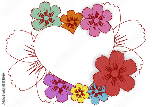 Template for greeting card