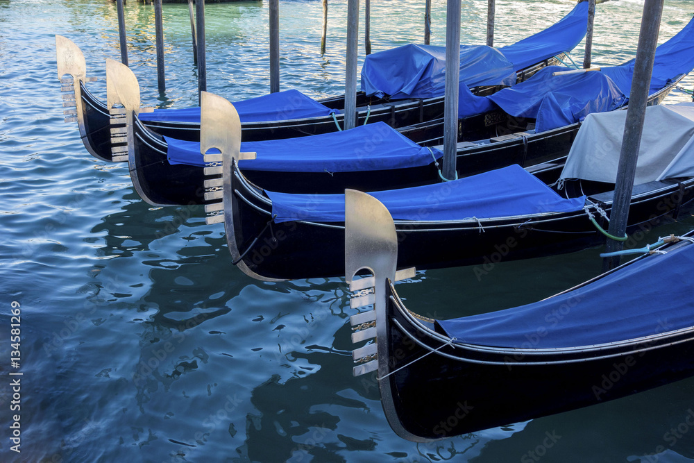 beautiful gondolas in Venice