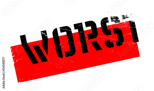 Worst rubber stamp. Grunge design with dust scratches. Effects can be easily removed for a clean, crisp look. Color is easily changed.