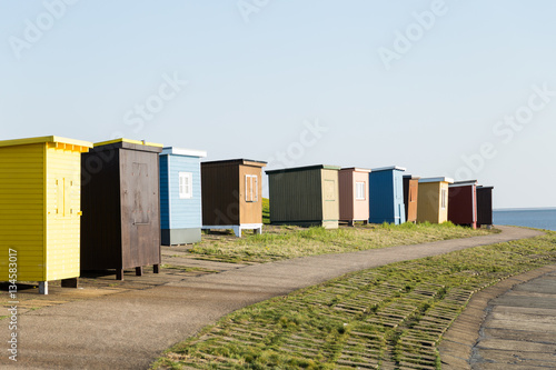 Badebuden am Deich Dagebüll, Nordsee photo