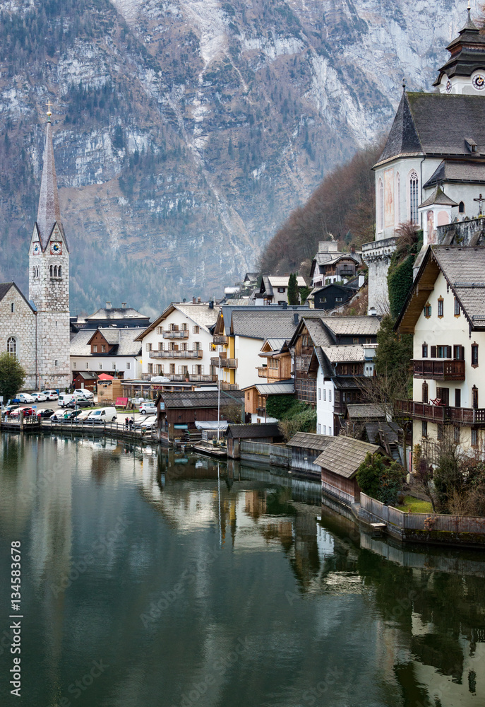 Fototapeta premium Hallstatt in Winter