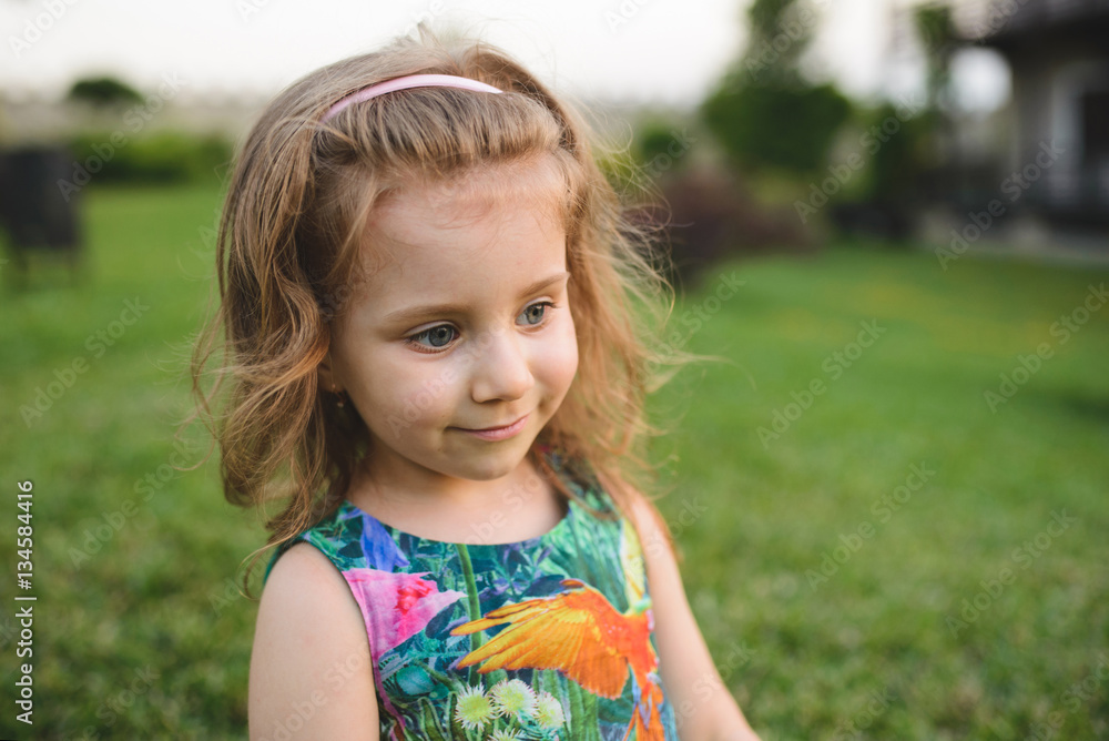 Girl with Big Gray Eyes