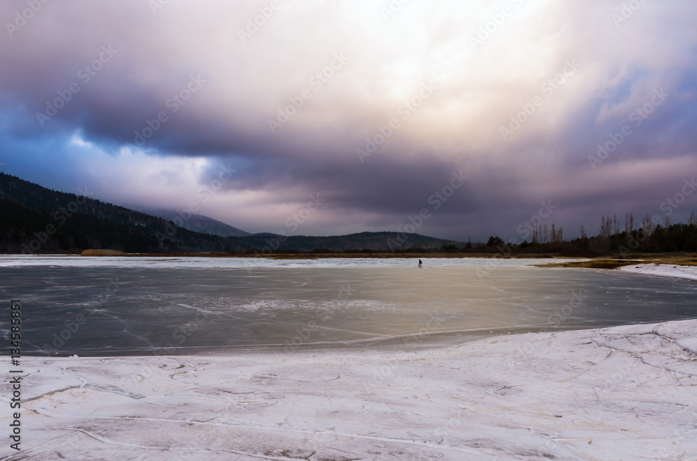 frozen lake