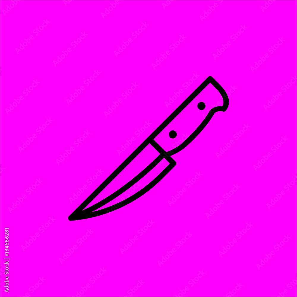 Obraz premium knife icon flat disign