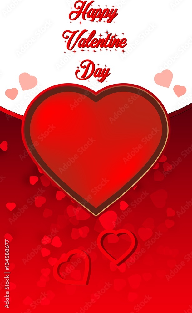 Valentine day greeting card 