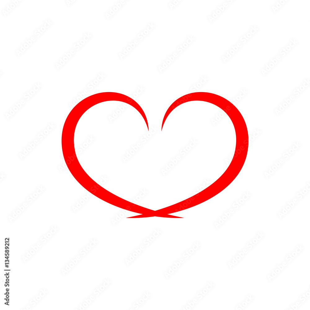 Heart isolated Heart isolated
