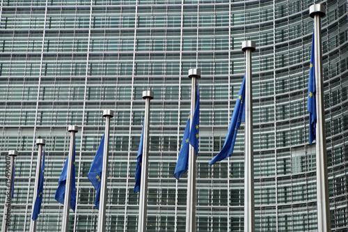 EUROPEAN FLAGS IN BRUSSELS