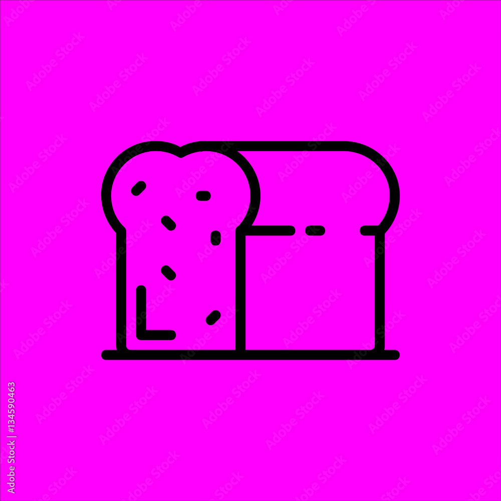 bread icon flat disign bread icon flat disign