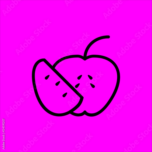 Wallpaper Mural apple icon flat disign Torontodigital.ca