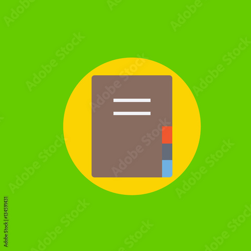 note book icon flat disign