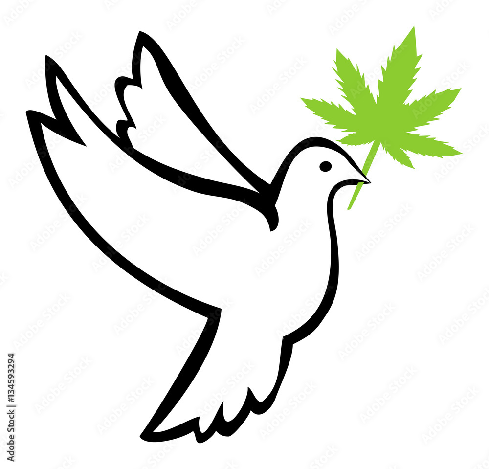 Weed for Peace. Marijuana use induces peaceful behavior and relieves stress symptoms Weed for Peace. Marijuana use induces peaceful behavior and relieves stress symptoms