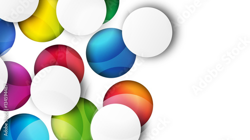 kolorowe koła wektor