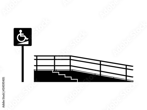 ramp for the disabled vector icon