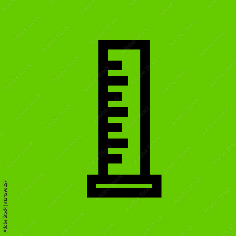 measuring beaker icon flat disign measuring beaker icon flat disign