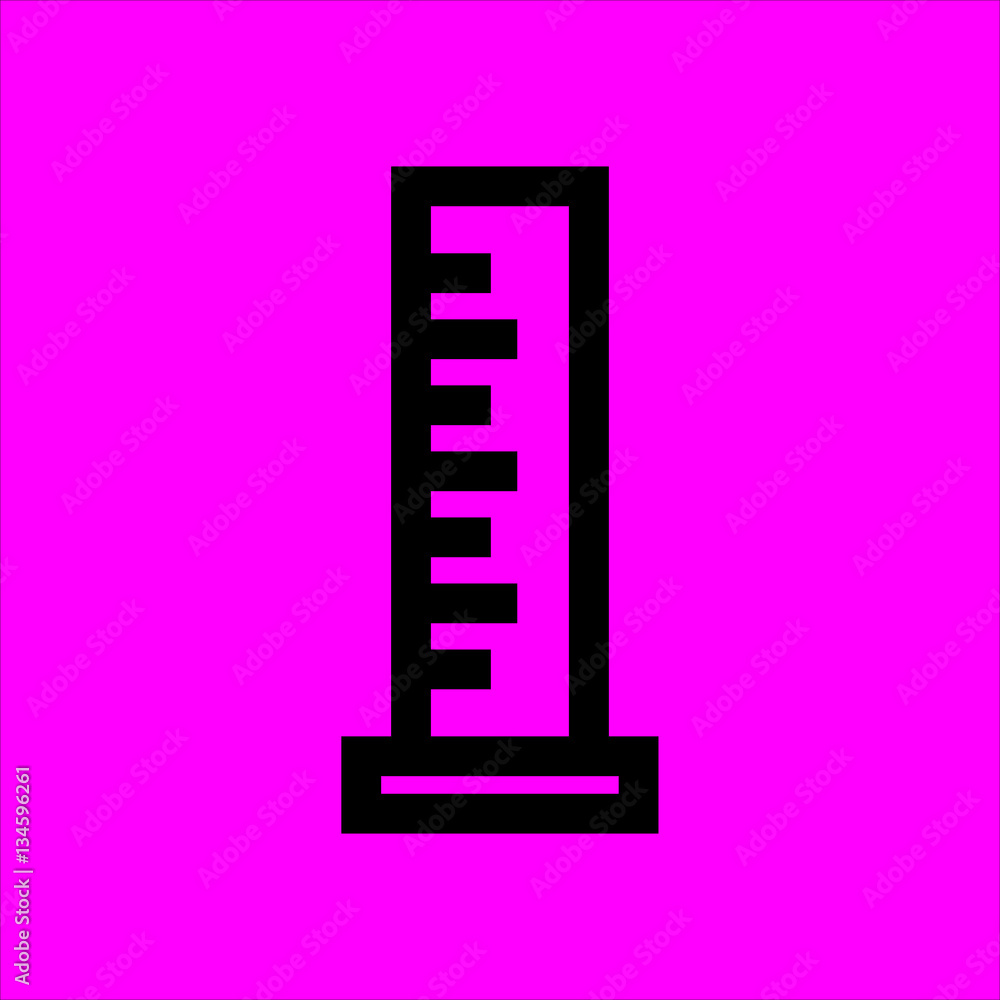measuring beaker icon flat disign measuring beaker icon flat disign