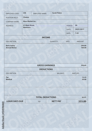 Fotografija Paycheck Fictitious