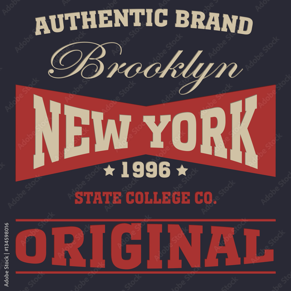 Plakat New york typography fashion