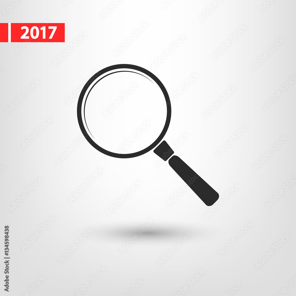 Search icon, vector illustration. Flat design style Search icon, vector illustration. Flat design style
