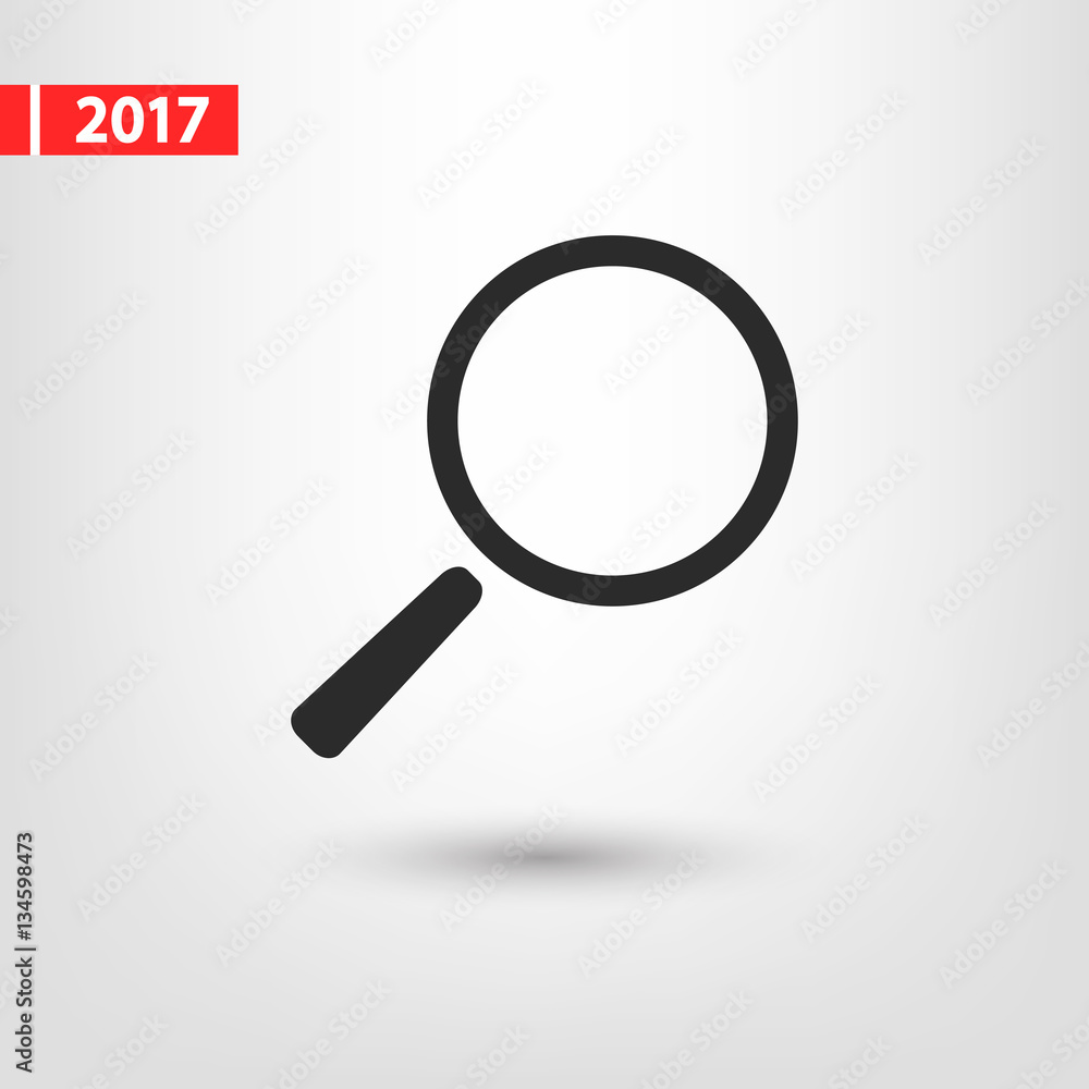 Search icon, vector illustration. Flat design style Search icon, vector illustration. Flat design style
