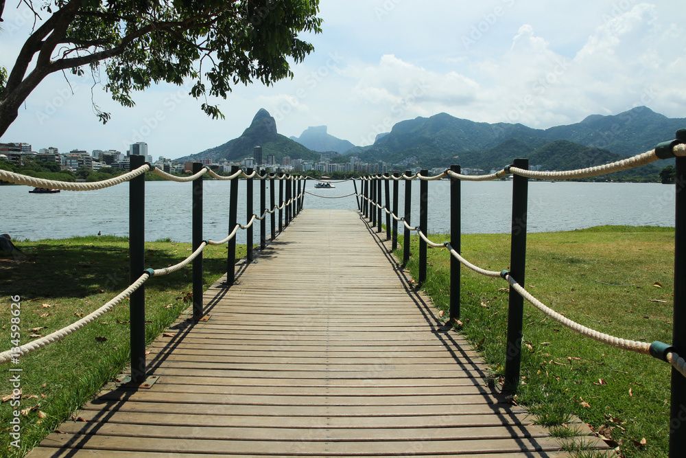 Obraz premium Lagoa Rodrigo de Freitas, Rio de Janeiro