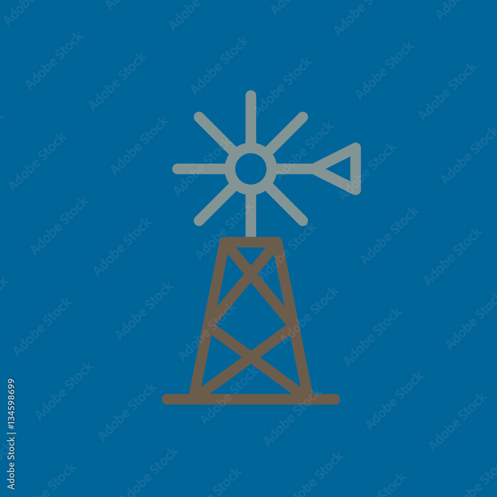 windmill icon flat disign windmill icon flat disign