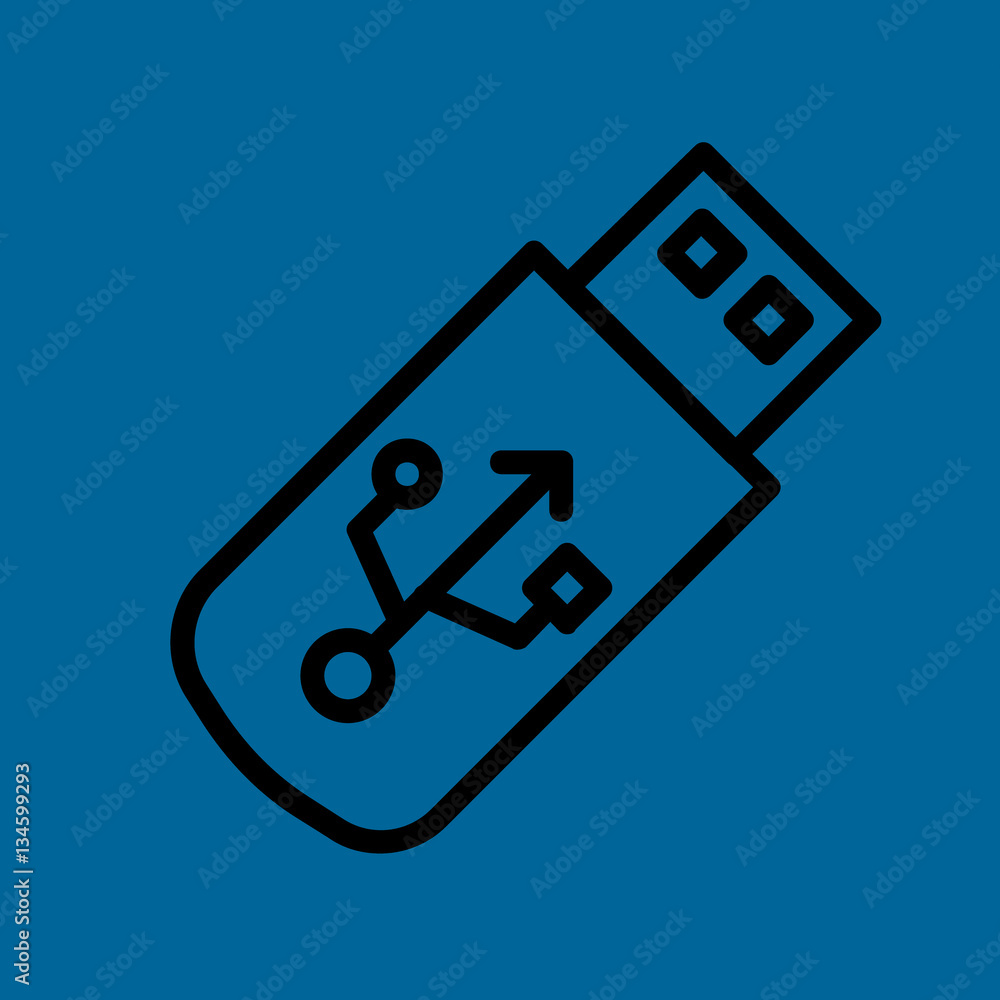 usb icon flat disign usb icon flat disign