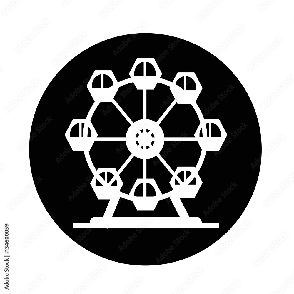 Ferris wheel icon Ferris wheel icon