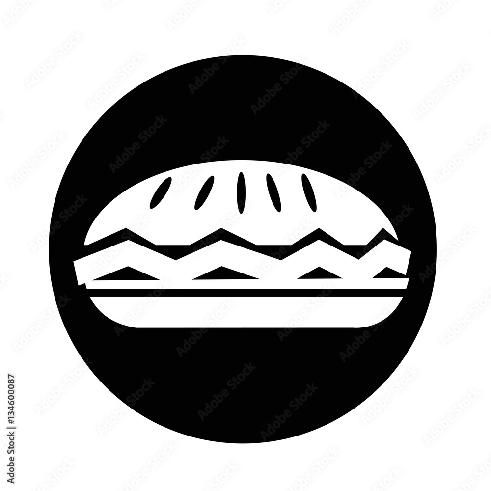 Obraz premium food pie icon