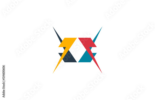 lightning hexagon logo
