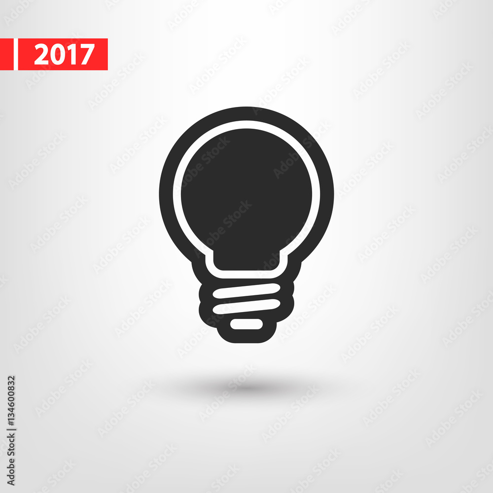 Light bulb icon, vector illustration. Flat design style Light bulb icon, vector illustration. Flat design style