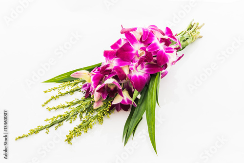 Orchid Bouquet on white