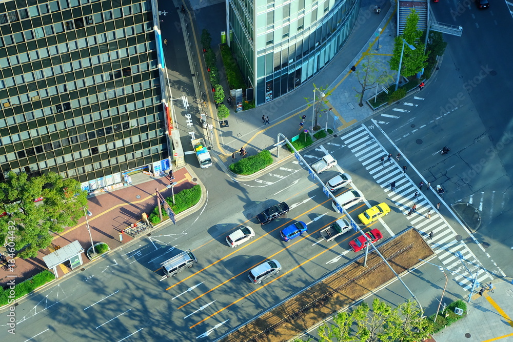 Fototapeta premium 上から見た道路