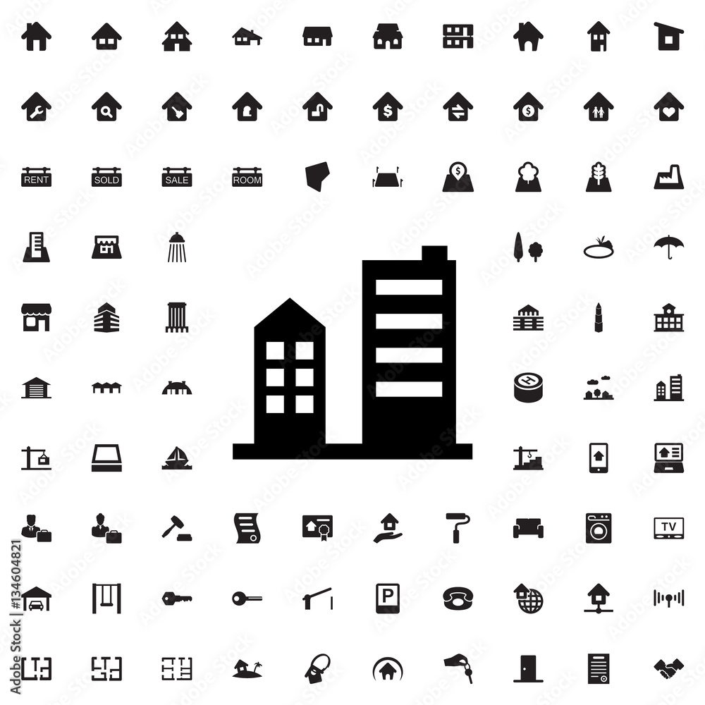 building icon illustration building icon illustration