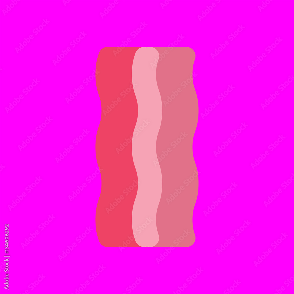 bacon icon flat disign bacon icon flat disign