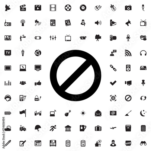 prohibited icon illustration