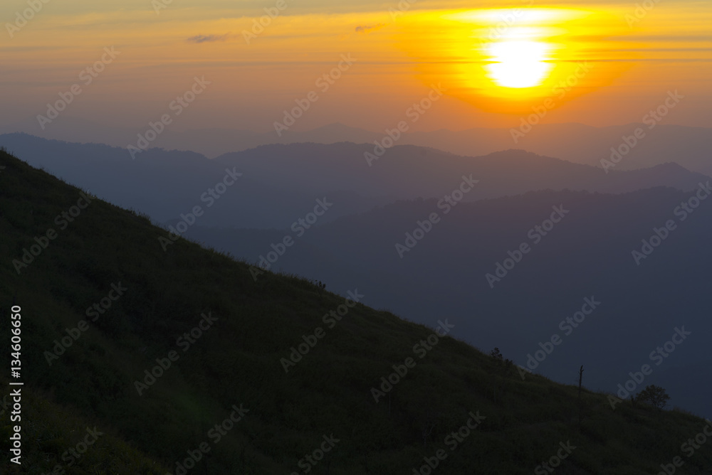 Fototapeta premium abstract background of sunset